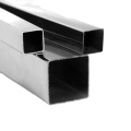 China supply Q195 low carbon black steel hot dip galvanized coating square tube/rectangular hollow tubular steel pipe